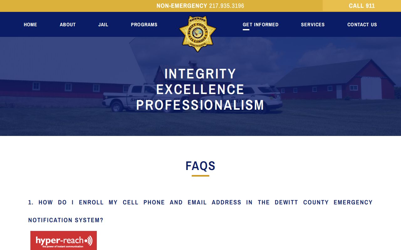 DeWitt County arrest history warrant and FOIA information