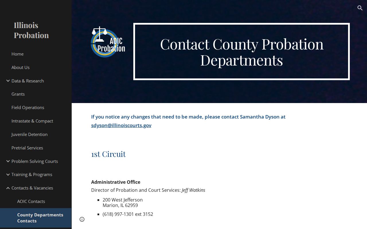 DeWitt County criminal history probation contact directory