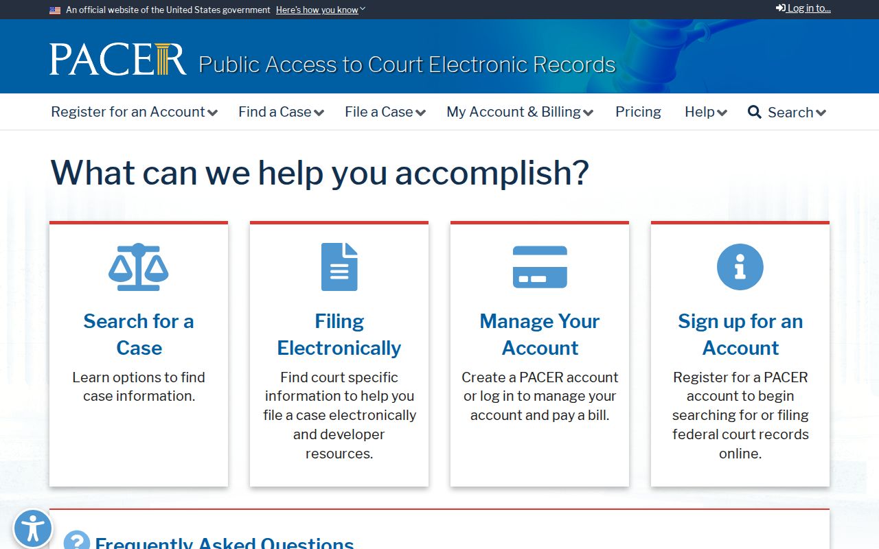DeWitt County criminal history federal PACER portal